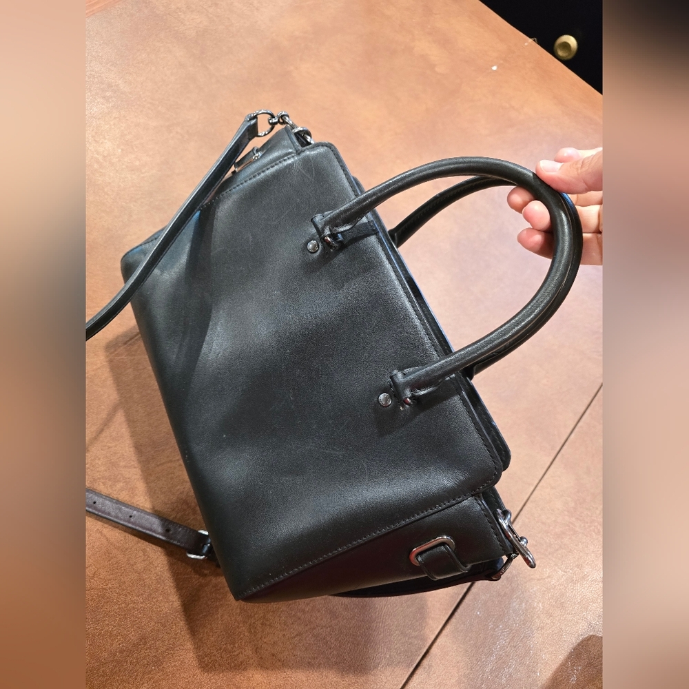 BLAKE CARRYALL 25 IN NATURAL REFINED LEATHER WITH FLORAL APPLIQUE COACH F59450 - Picture 4 of 12